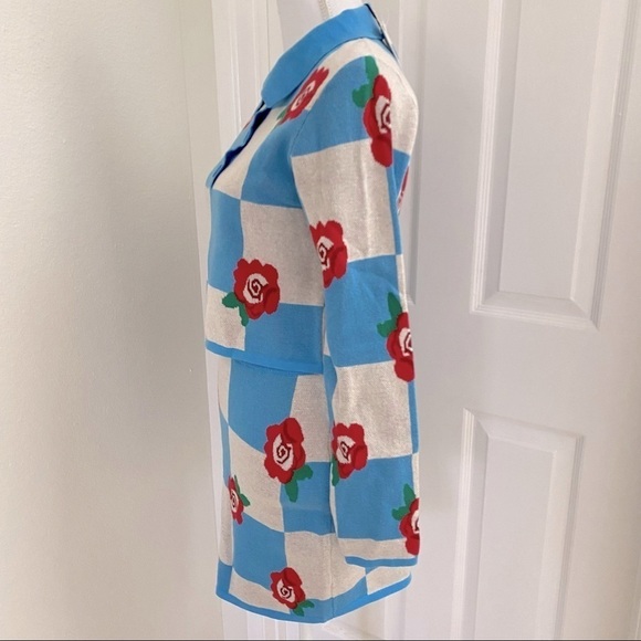 Glamorous Rose Checkerboard Top and Skirt Set Sz Med - Picture 12 of 13